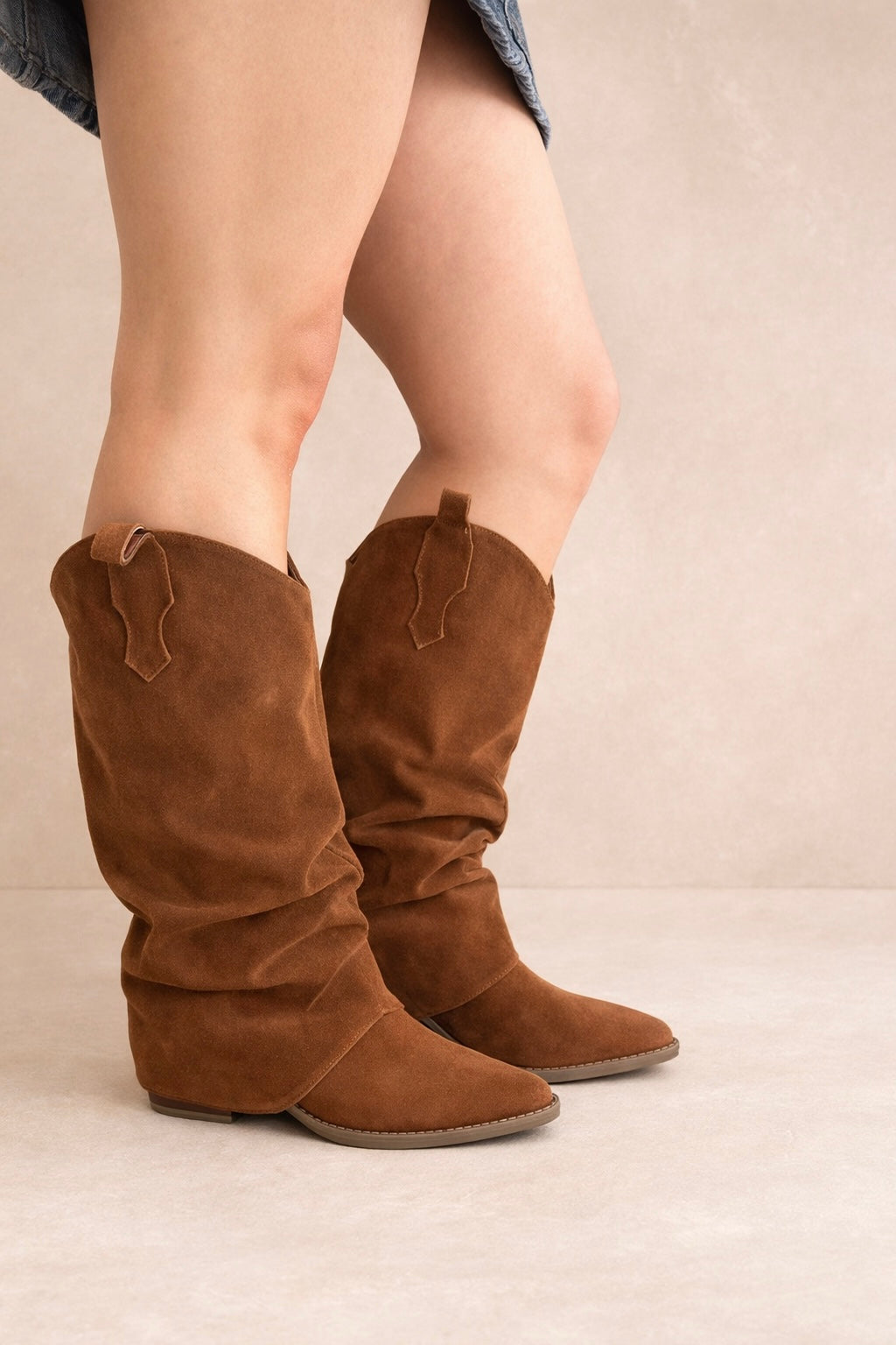 Bota vaquera Pris camel