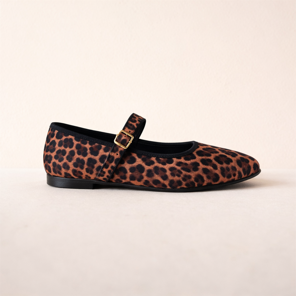 Balerina Mary Jane Leopardo